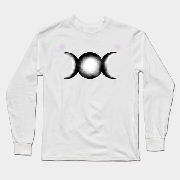 Moon Long Sleeve T-Shirt by Kcinnik